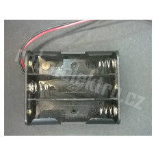 Držák na 3 tužkové baterie, 3x AA